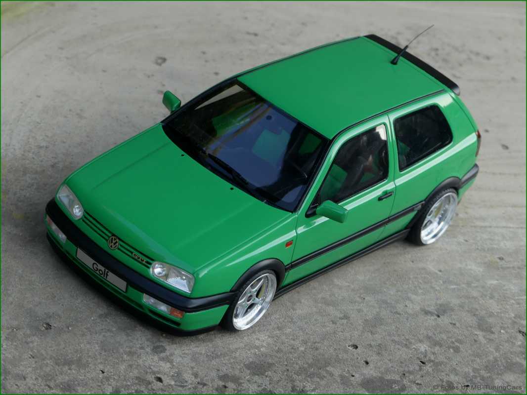 1:18 VW Golf MK3 GTi Color Concept 1995 Salsagrün + OZ Mito Alu inkl. OVP
